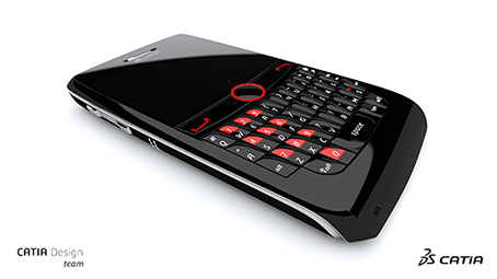 Cellphone design rendered with CATIA Cellphone design rendered with CATIA