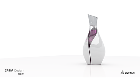 Perfume bottle rendered with CATIA Perfume bottle rendered with CATIA