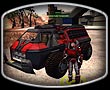 A Terran Republic Commander wearing an Agile Armor suit stands watch over his Advanced Nanite Transport (ANT).