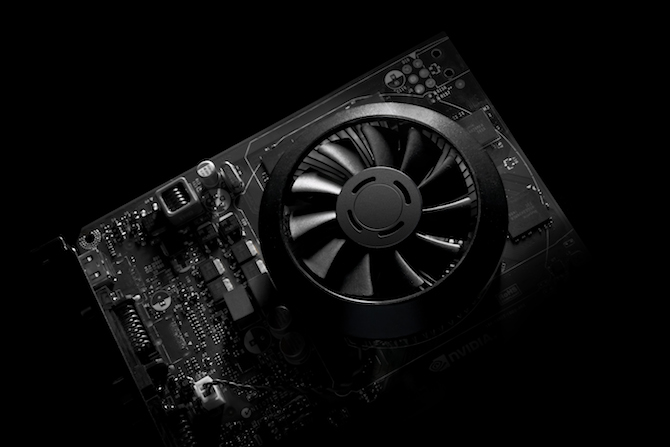 Inside view of the GeForce GTX 750 Ti graphics card